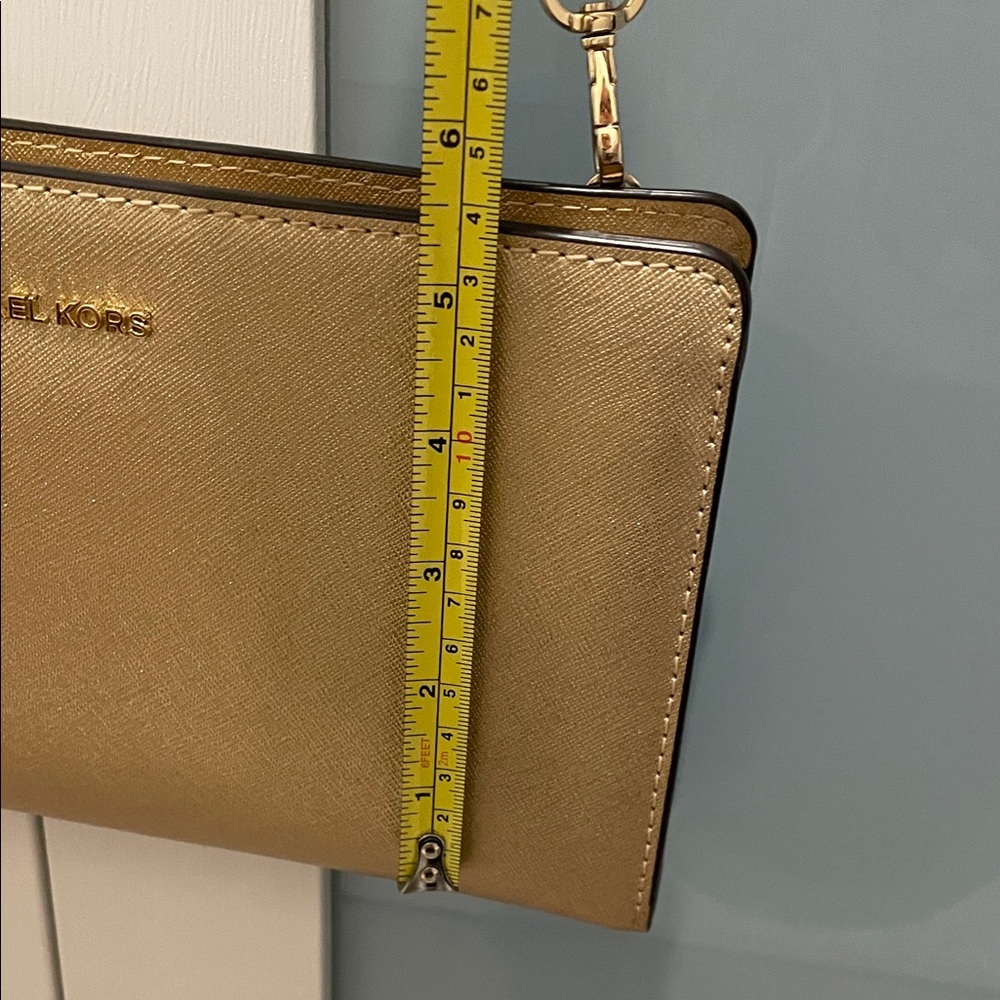 Michael Kors Metallic Gold Crossbody Bag - Picture 9 of 9